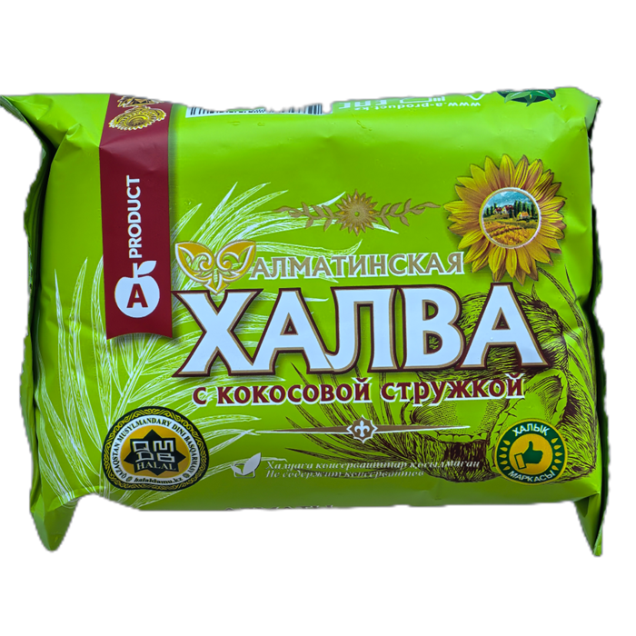 Халва алматинская с кокосовой стружкой 275 гр 00295