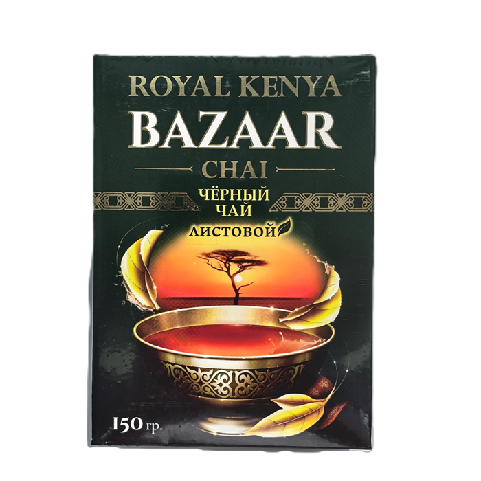 Ч/черн. 150гр. " Bazaar"  (круп. лист) 00818