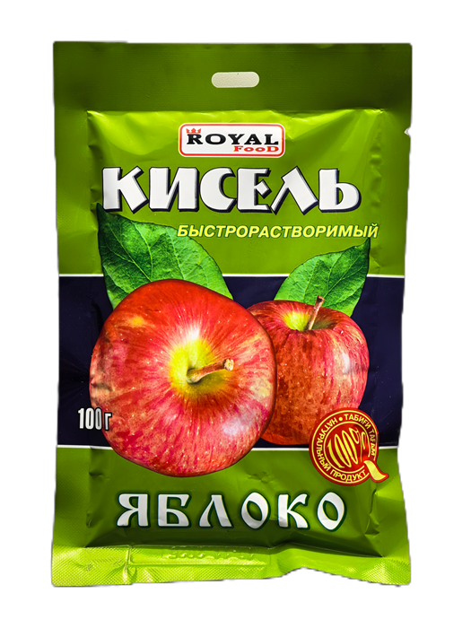 Кисель быстрорастворимый Яблоко Royal Food 100гр 00329