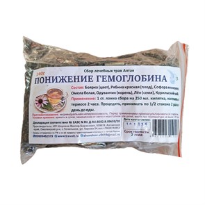 Понижение гемоглобина (сбор лечебных трав) 00415