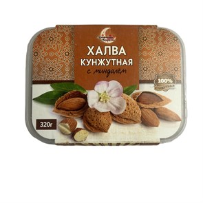 Халва кунжутная с миндалем 320гр 00126