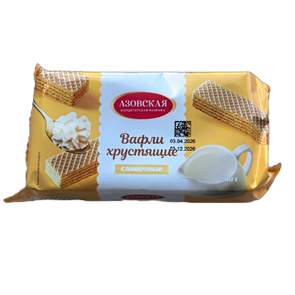 Вафли Сливочые 200гр 00809