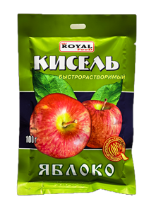 Кисель быстрорастворимый Яблоко Royal Food 100гр 00329