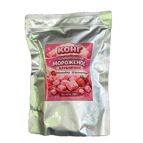 Мороженое сублимированное КЛУБНИЧНОЕ 200 гр 00986